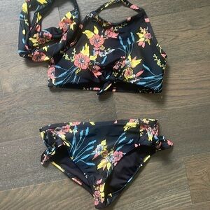 Jessica Simpson size 14 kids swimsuit with matching headband